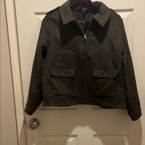 Talbots Dark Olive Jacket with Pockets